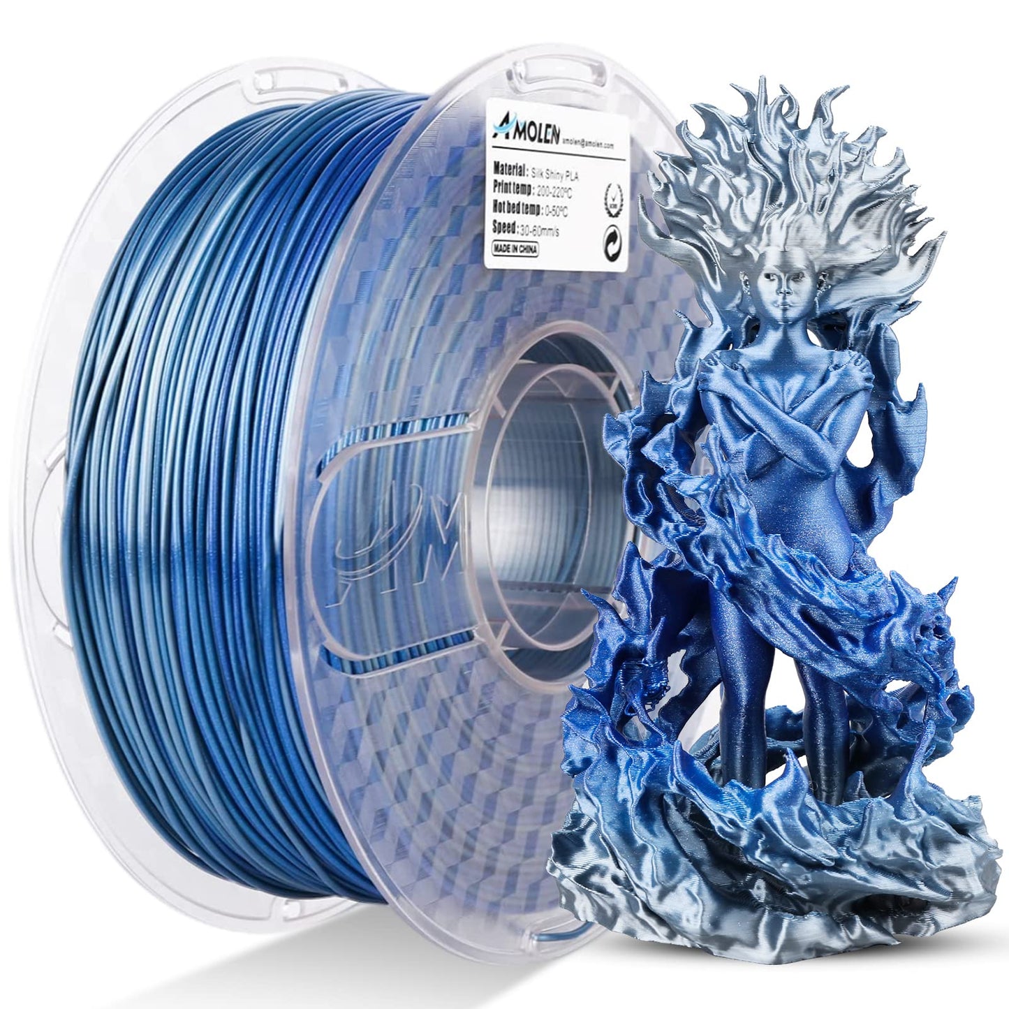 Amolen - Shiny Gradient Silk PLA Filament 1.75mm (1kg)