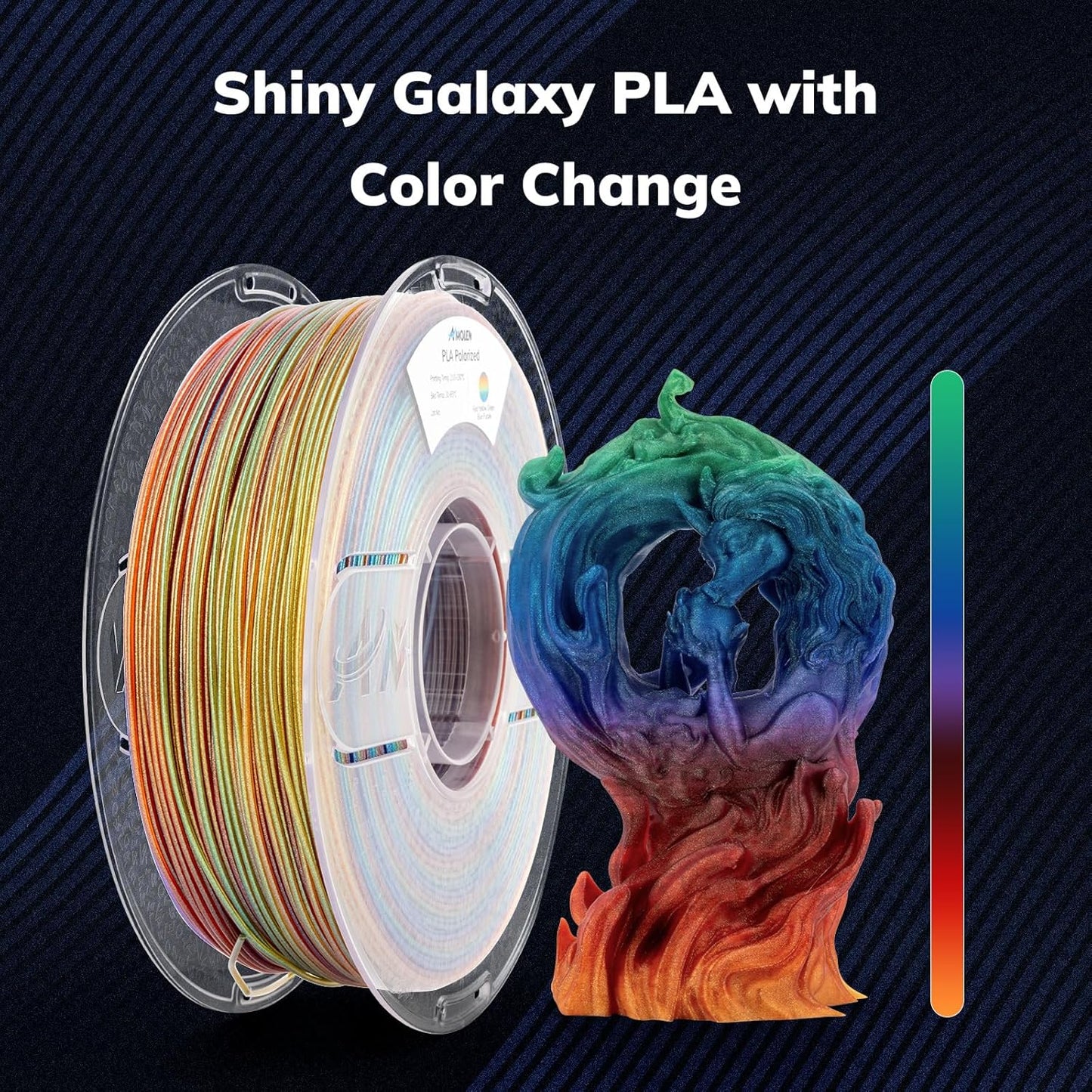 Amolen - PLA Galaxy Sparkle & Shiny Filament 1.75mm - 1kg / 2.2lbs