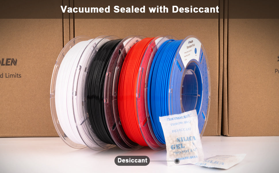 Amolen - PLA Basic 4-Color Variety Pack - 1.75mm (4x250g / 1kg Total)