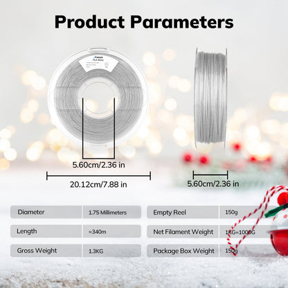 Amolen - Shiny Glitter PLA Filament 1.75mm (1kg)