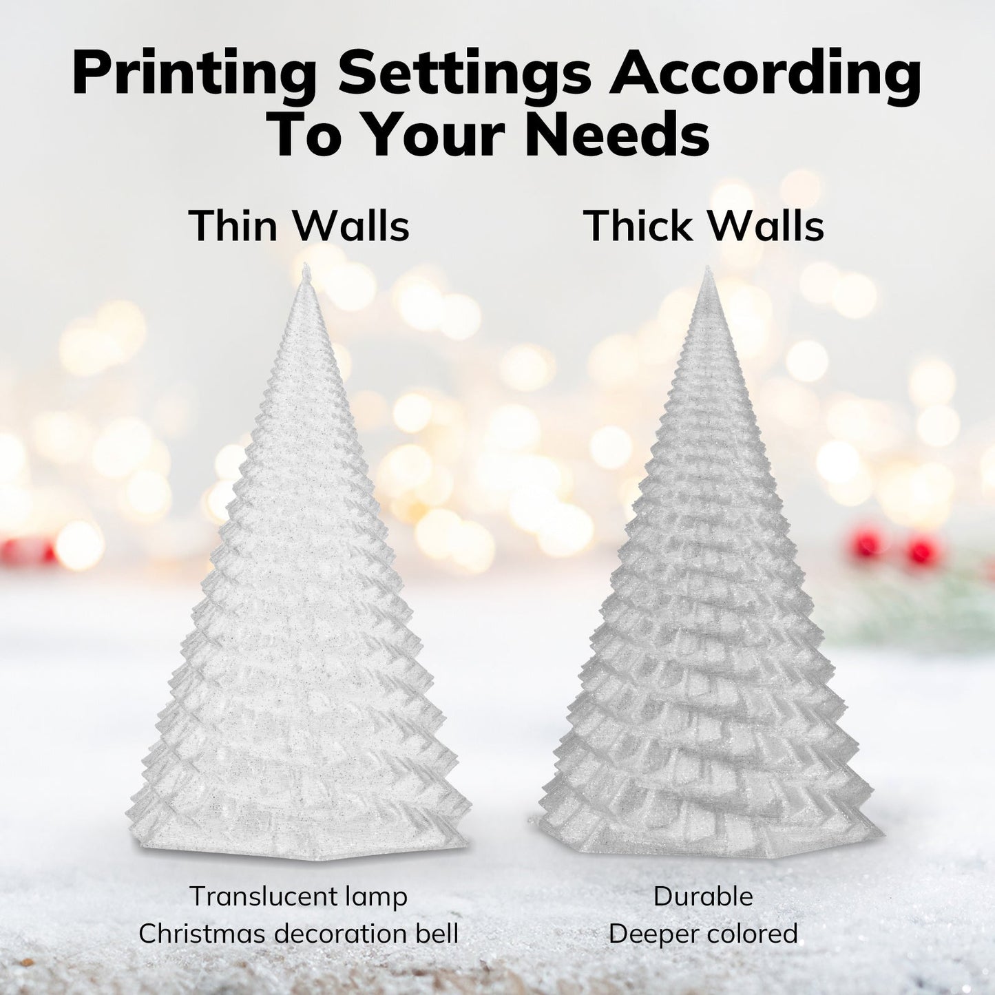 Amolen - Shiny Glitter PLA Filament 1.75mm (1kg)