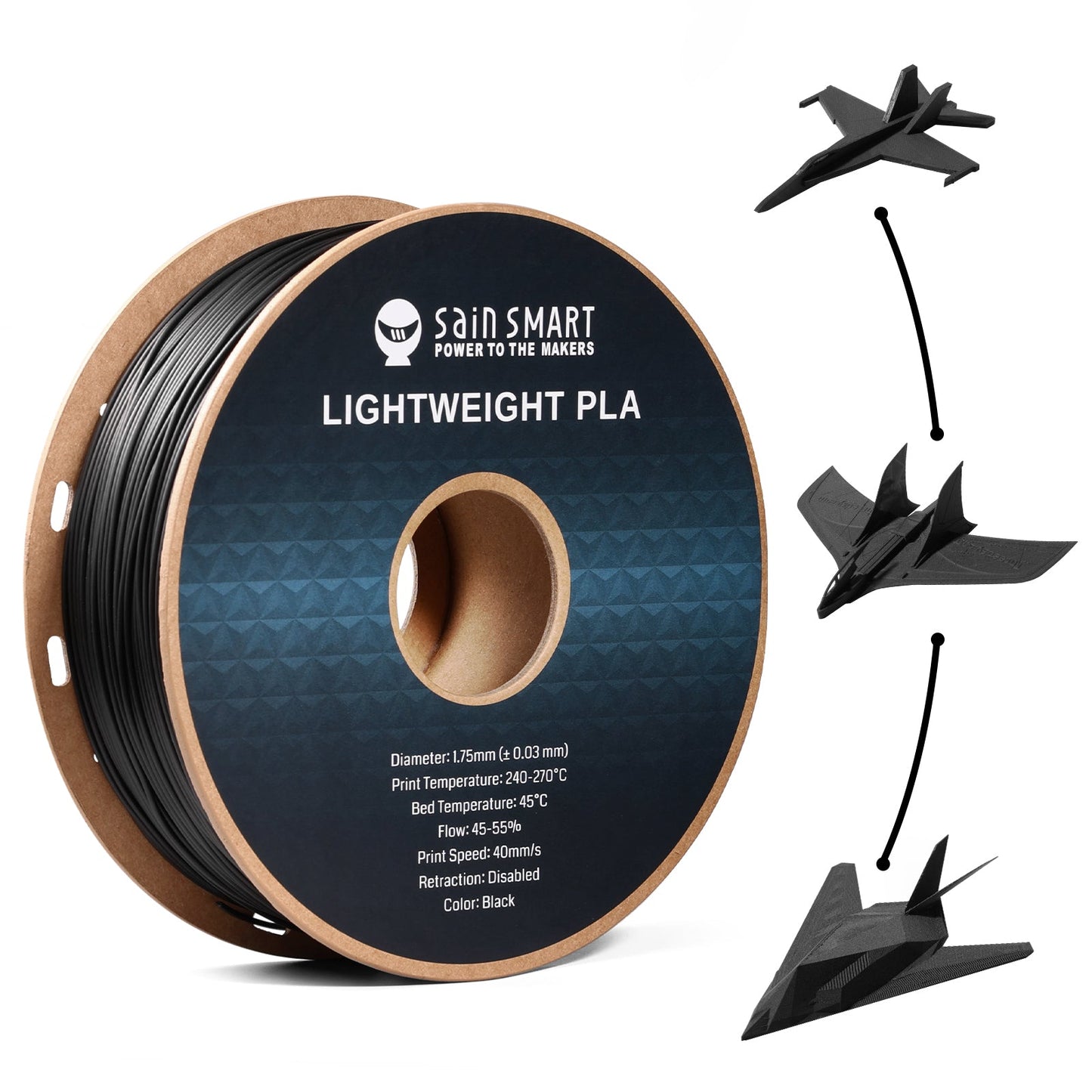 SainSmart LW-PLA Lightweight Active Foaming Filament 1.75mm (1kg)
