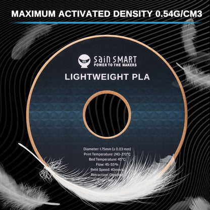 SainSmart LW-PLA Lightweight Active Foaming Filament 1.75mm (1kg)