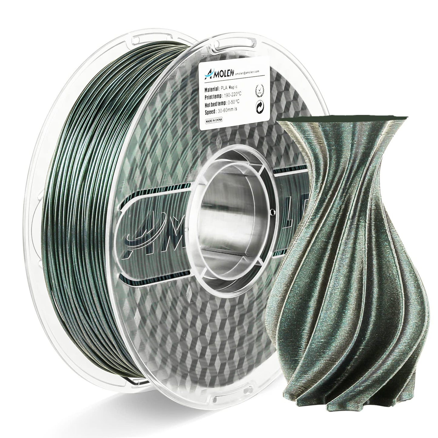 Amolen - PLA Galaxy Sparkle & Shiny Filament 1.75mm - 1kg / 2.2lbs
