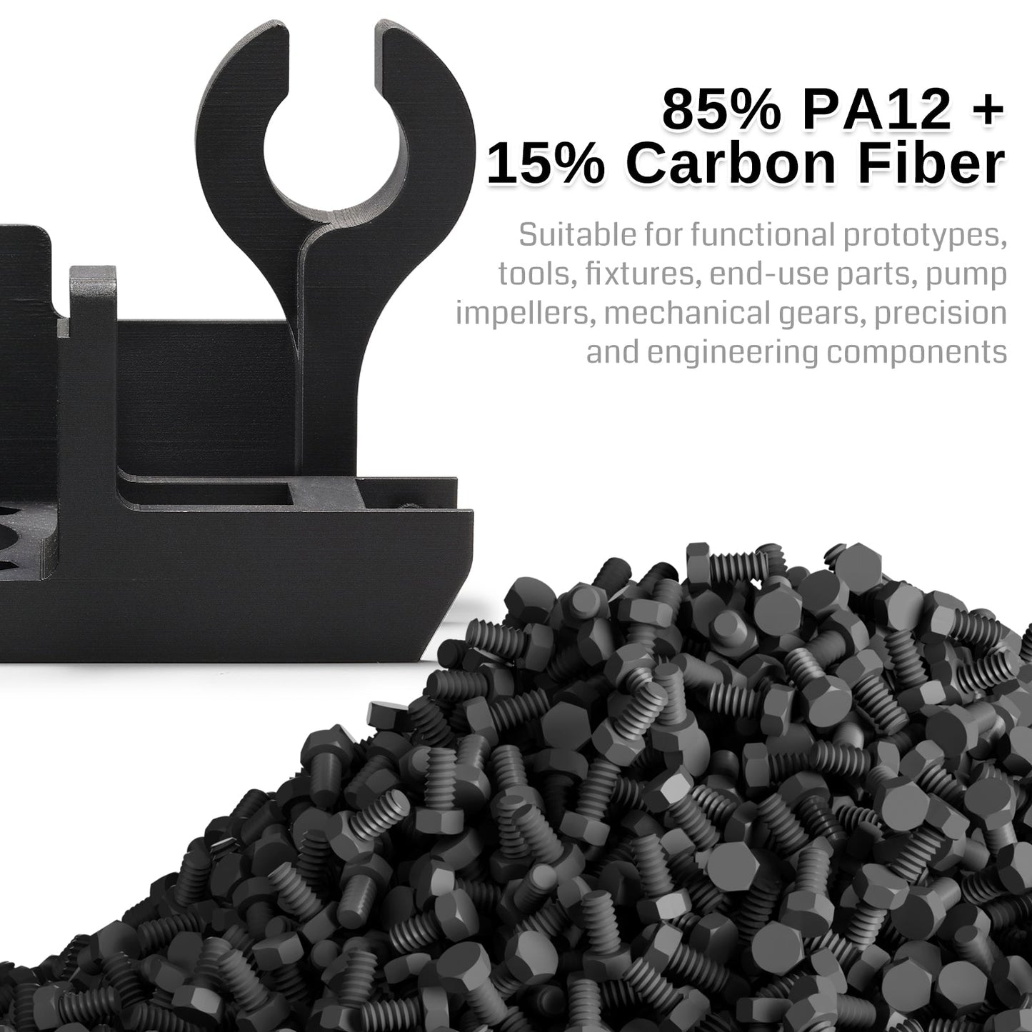 SainSmart - ePA12-CF Carbon Fiber Nylon Filament 1.75mm, 0.5kg