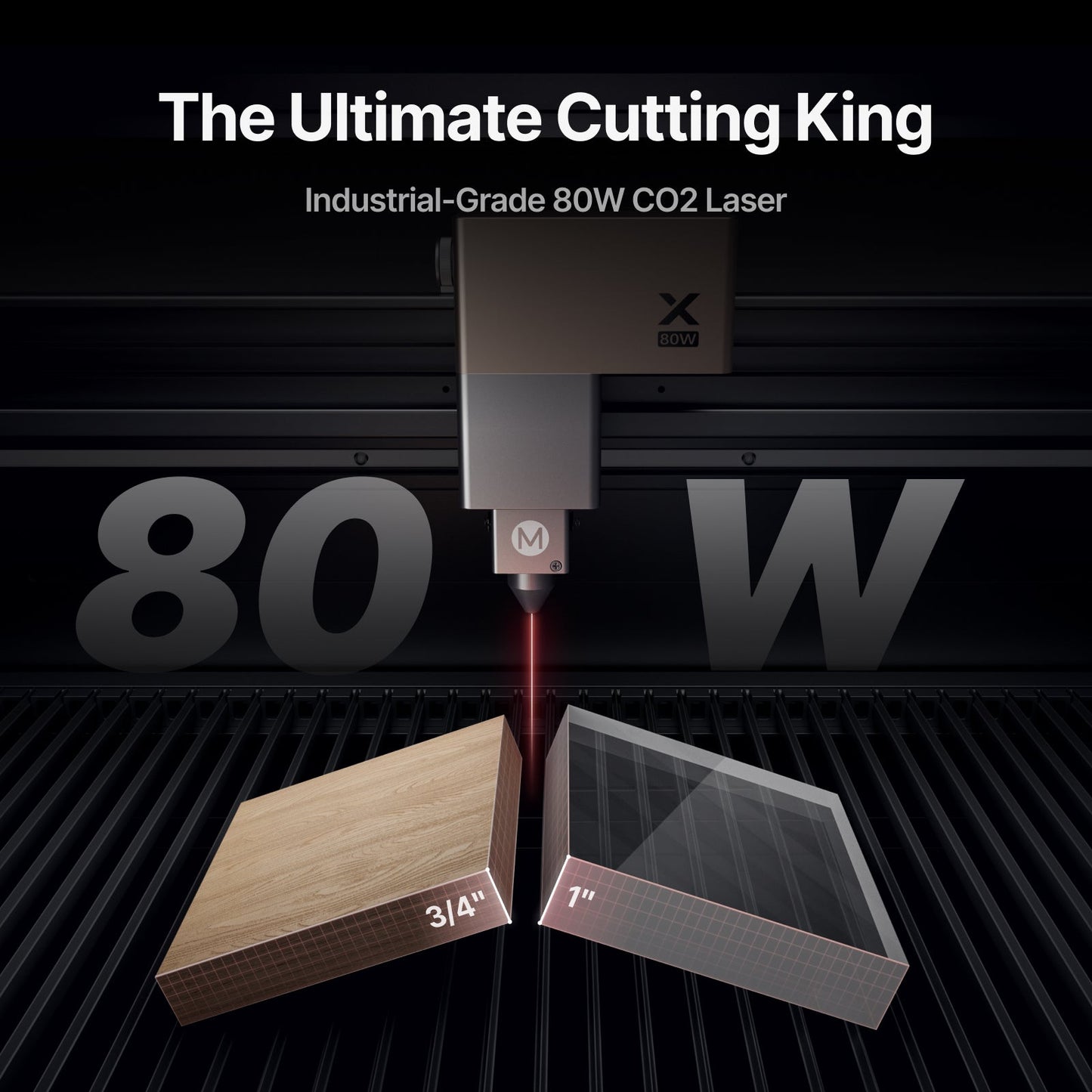 xTool - P3 80W Flagship CO2 Laser Cutter with Intelligent Automation