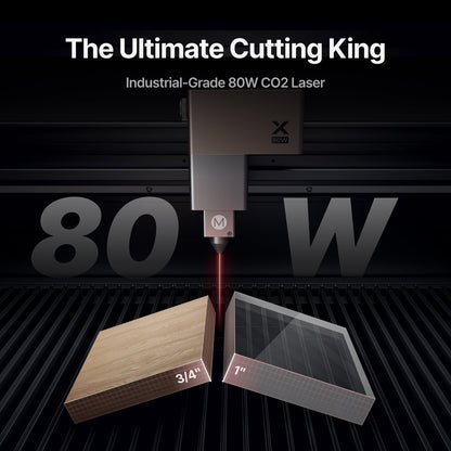 xTool - P3 80W Flagship CO2 Laser Cutter with Intelligent Automation