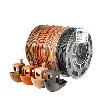 Amolen - Real Wood PLA Filament Variety Pack 1.75mm (4x 200g Spools)