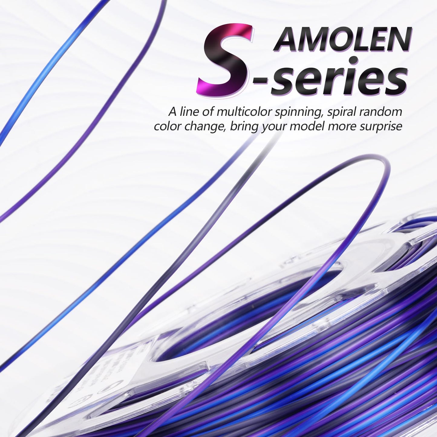 Amolen - Silk S-Series PLA Filament Variety Pack - 1.75mm (4x1kg)