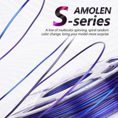 Amolen - Silk S-Series PLA Filament Variety Pack - 1.75mm (4x1kg)