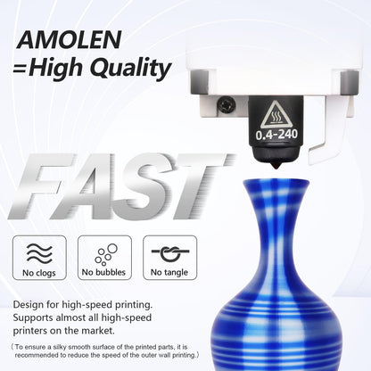 Amolen - Silk S-Series PLA Filament Variety Pack - 1.75mm (4x1kg)