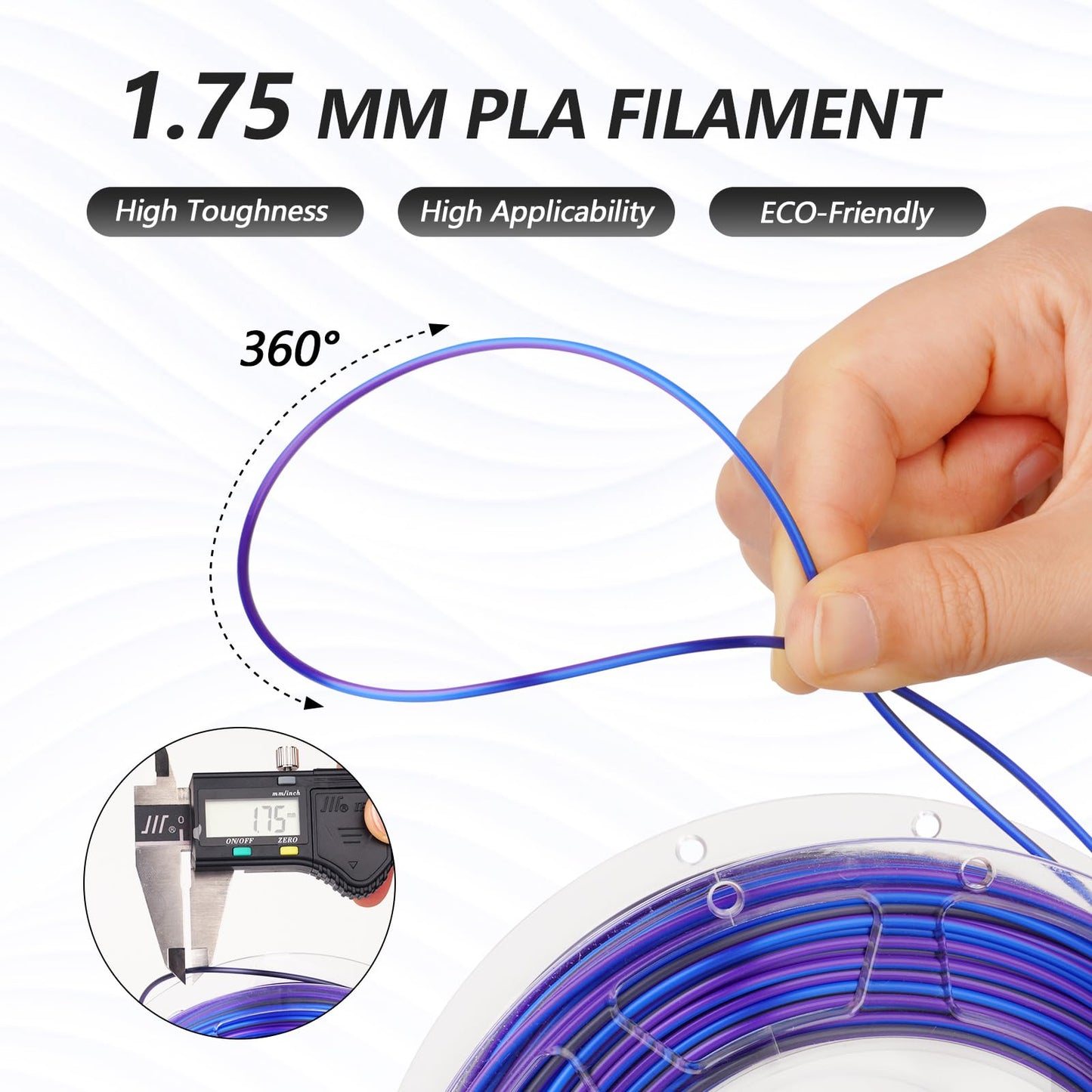 Amolen - Silk PLA S-Series Filament Variety Pack 1.75mm (4x 200g Spools)