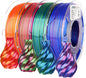 Amolen - Dual Color Silk PLA Filament Variety Pack 1.75mm (4x 200g Spools)