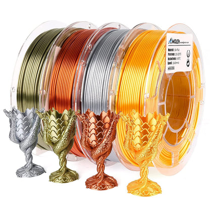 Amolen - PLA Silk Basic Variety Pack - 1.75mm (4x200g)