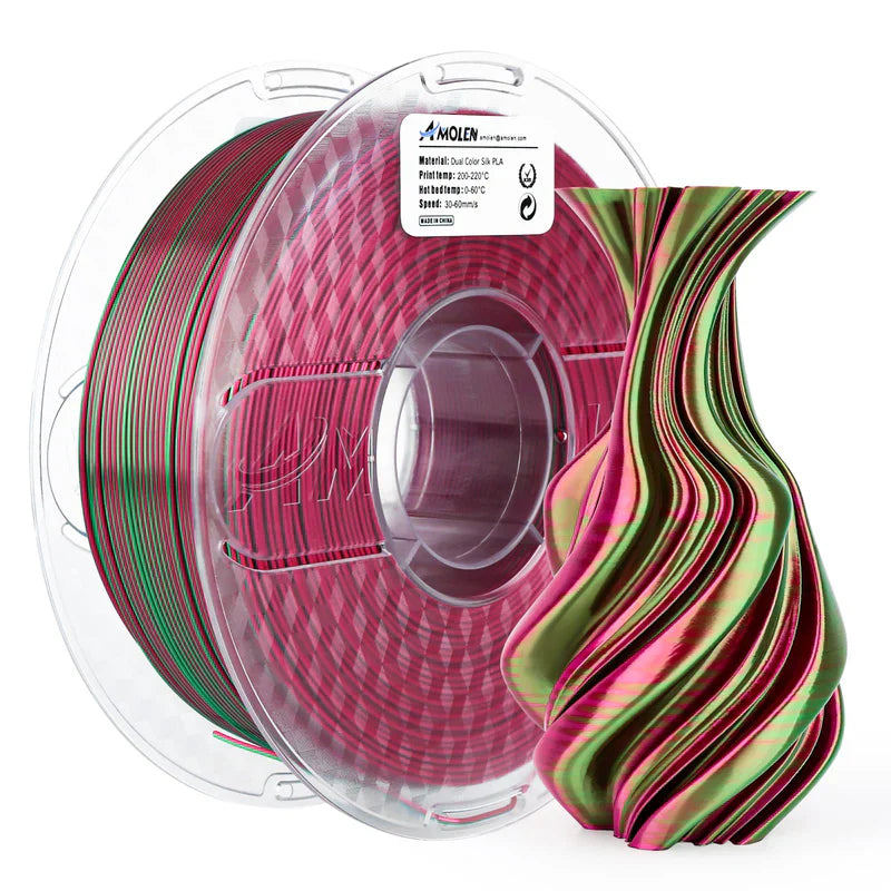 Amolen - Silk Dual Color PLA Filament 1.75mm - 1kg / 2.2lbs