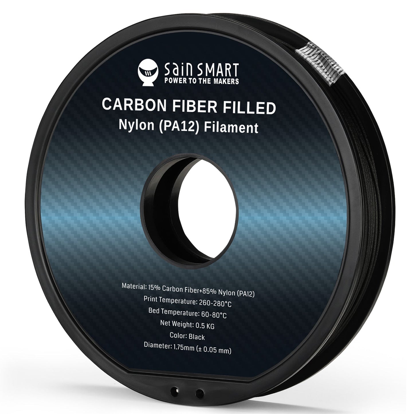 SainSmart - ePA12-CF Carbon Fiber Nylon Filament 1.75mm, 0.5kg
