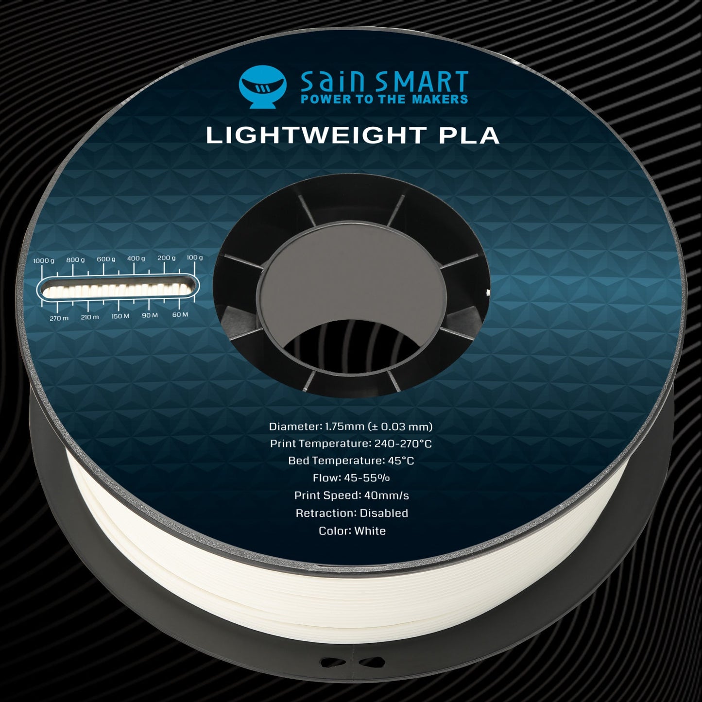 SainSmart LW-PLA Lightweight Active Foaming Filament 1.75mm (1kg)