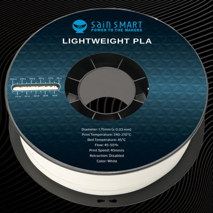 SainSmart LW-PLA Lightweight Active Foaming Filament 1.75mm (1kg)