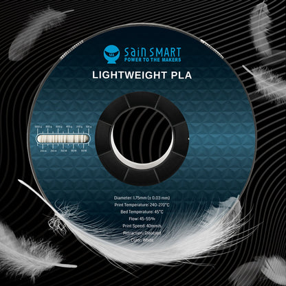SainSmart LW-PLA Lightweight Active Foaming Filament 1.75mm (1kg)
