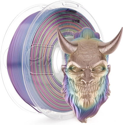 Amolen - Silk Rainbow PLA Filament 1.75mm (1kg / 2.2lbs)
