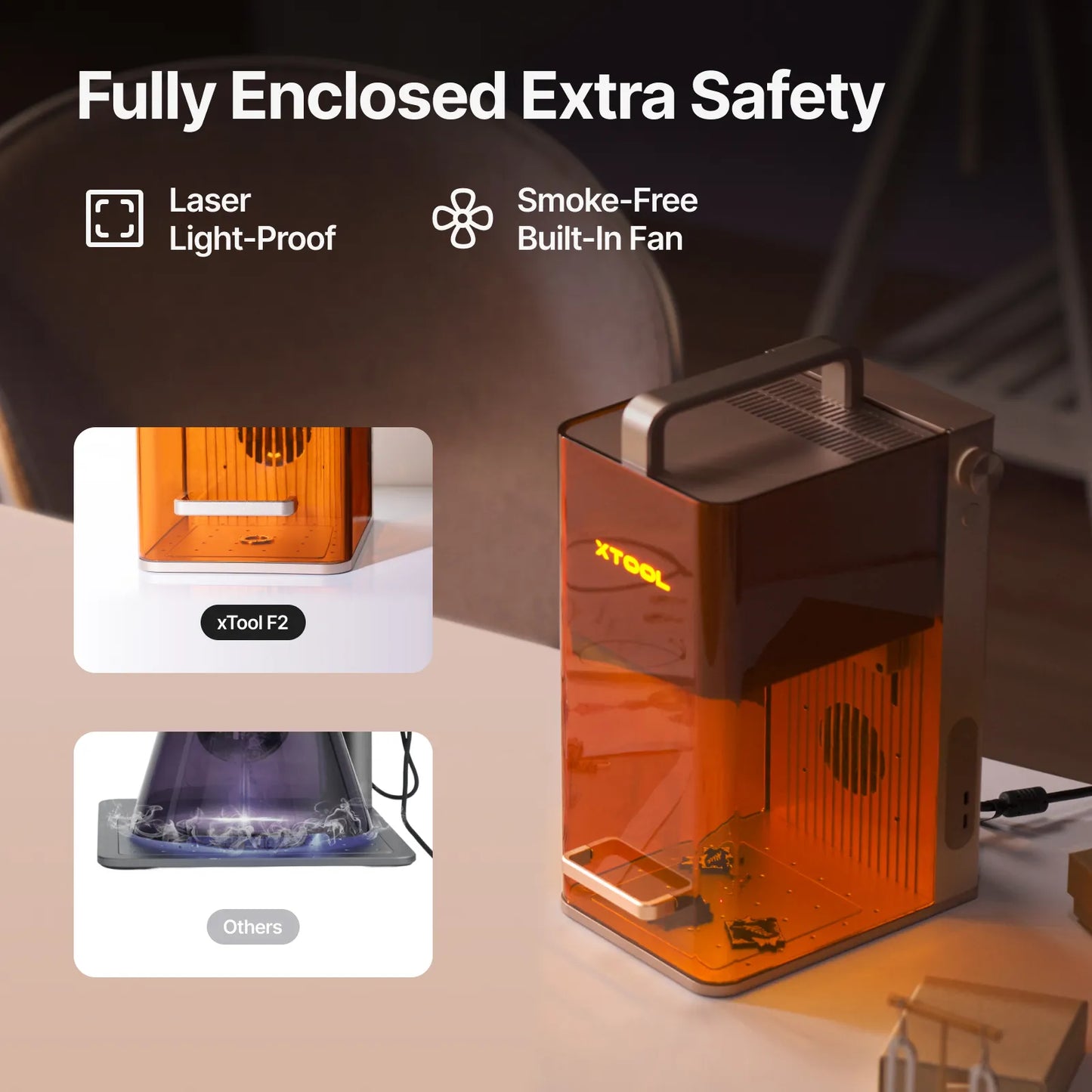 xTool - F2 5W IR & 15W Diode Portable Dual Laser Engraver