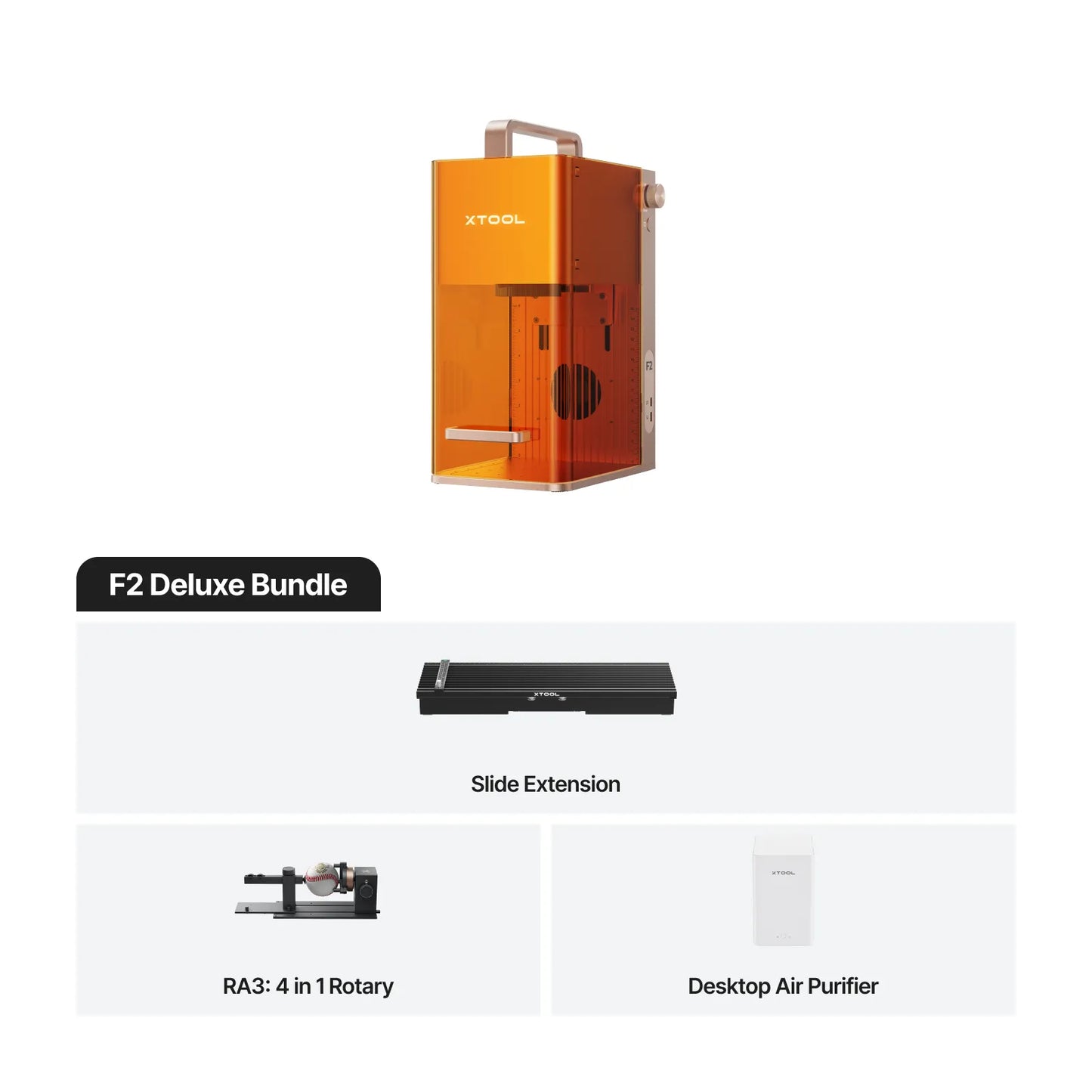 xTool - F2 5W IR & 15W Diode Portable Dual Laser Engraver