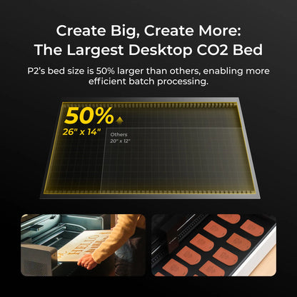 xTool - P2S 55W Desktop CO2 Laser Cutter