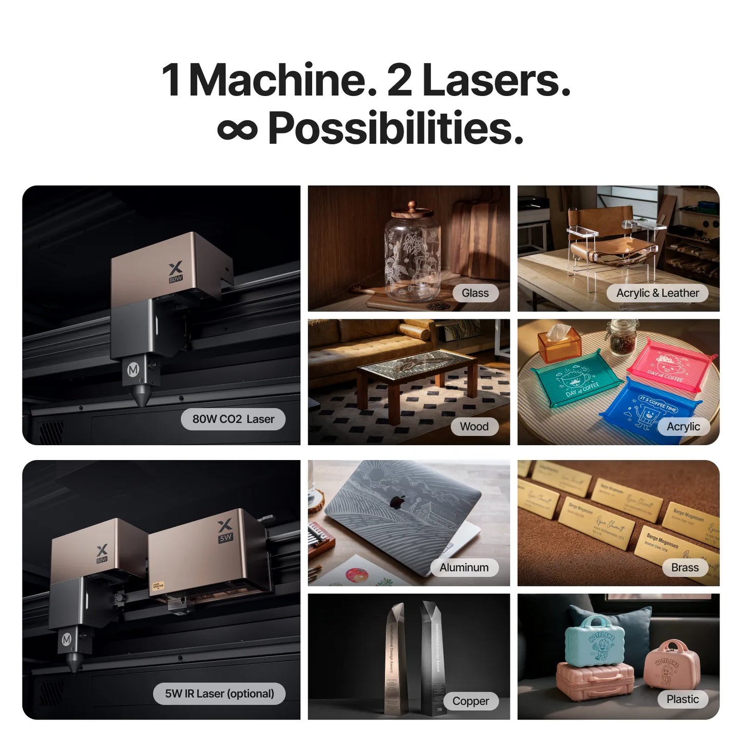 xTool - P3 80W Flagship CO2 Laser Cutter with Intelligent Automation