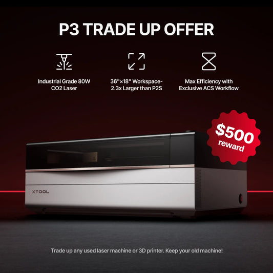 xTool - P3 80W Flagship CO2 Laser Cutter with Intelligent Automation