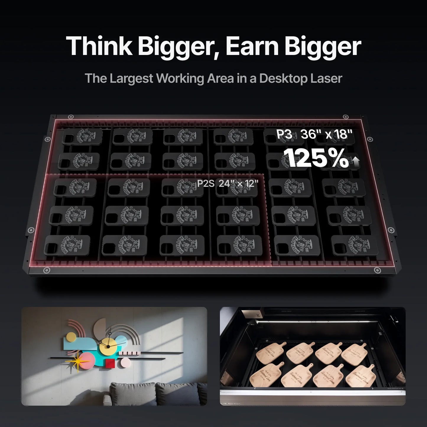 xTool - P3 80W Flagship CO2 Laser Cutter with Intelligent Automation