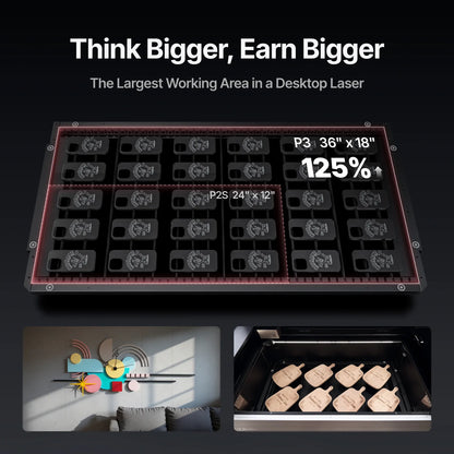 xTool - P3 80W Flagship CO2 Laser Cutter with Intelligent Automation