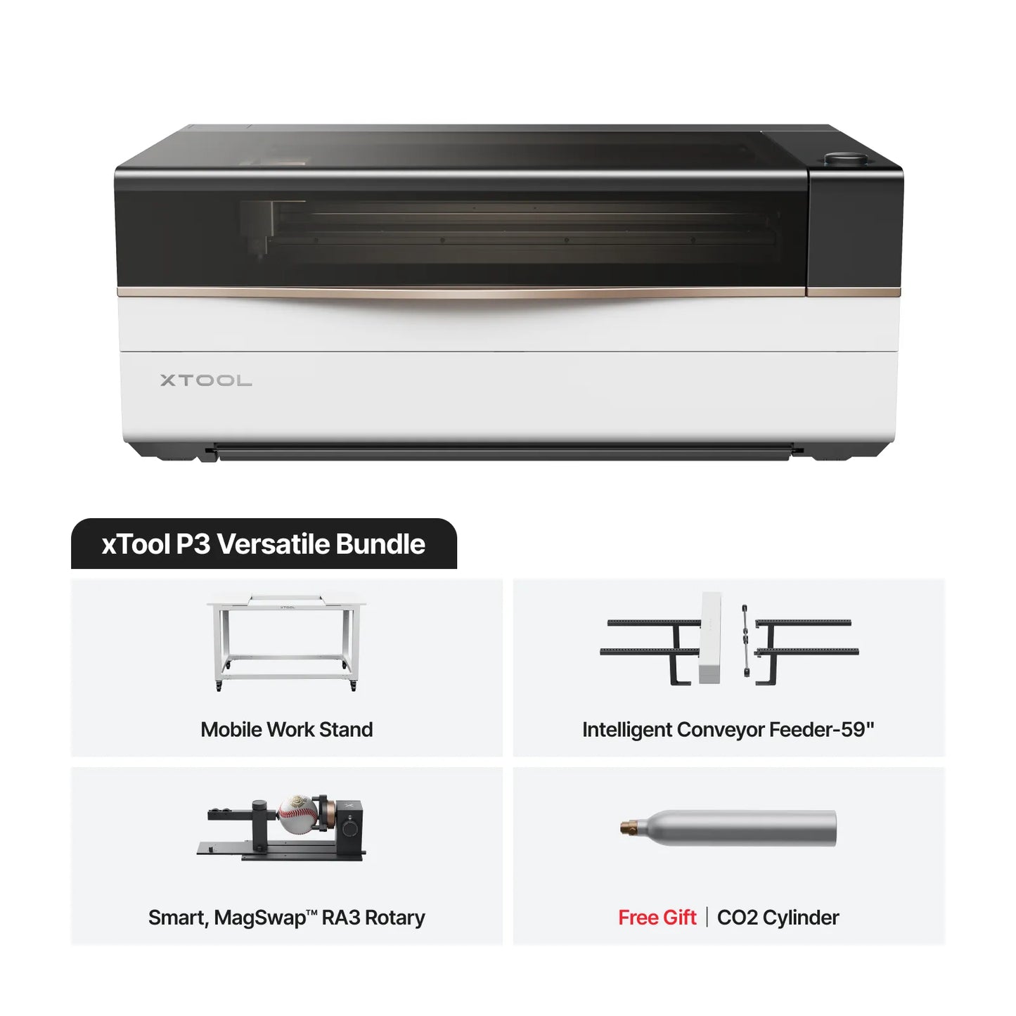 xTool - P3 80W Flagship CO2 Laser Cutter with Intelligent Automation